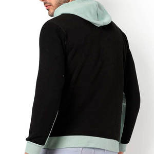 Sudaderas con capucha de gran tamaño sin cuerda Unisex personalizado hombres sudaderas con capucha sin bolsillos algodón peso pesado Sudadera con capucha hombres - Product Image 2