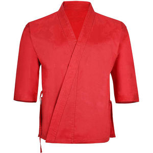 Uniformes de Karate de Alta Calidad de Secado Rápido y Transpirables en Rojo, Gran Oferta para Ropa de Artes Marciales, Uniforme de Karate en Venta - Product Image 3