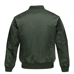 Blouson de baseball universitaire personnalisé avec broderie vierge Blouson de baseball en soie Blouson bombardier en satin pour homme - Product Image 2