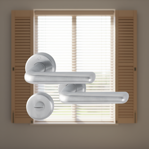 ชุดโรเซตต์สแตนเลส Helsingborg F69 ทรงกลม SK/OL DIN ซ้าย/ขวา D/D HOPPE รุ่น E1730Z/17KV/17KVS สำหรับม่านบังตาและบานประตู - Product Image 3