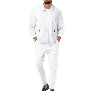 Ensemble de vêtements de sport unisexe à logo personnalisé Pantalon de survêtement et sweat à capuche pour homme Streetwear confortable pour l'hiver sérigraphié respirant - Product Image 3