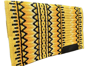 Premium Hand Loom Western Show Blanket Motif contemporain avec coussinets de selle de couleur - Product Image 4