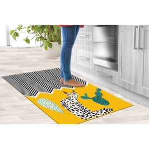 Bright Yellow Cat <b>Rug</b>, Modern Printed <b>Rug</b> for Indoor & Outdoor,Velvet <b>Rug</b> - Product Image 3