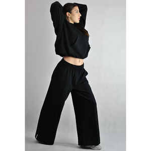 Conjunto Deportivo de 2 Piezas para Mujer, Chaqueta Bomber Retro, Sudadera, Pantalones Holgados de Terciopelo de Cintura Alta, Ropa Deportiva - Product Image 6