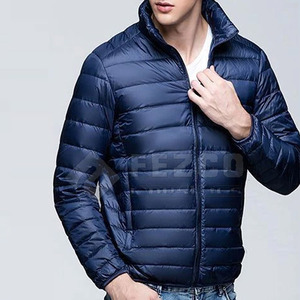 Style personnalisé Vestes en laine bouffantes pour hommes avec col montant manches longues prix de gros veste personnalisée - Product Image 2