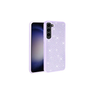 Coque de téléphone Netzy de luxe en diamant lilas pour Samsung Galaxy S23, design en strass Safa Stone, compatible 12Promax 11Pro 8Plus - Product Image 1