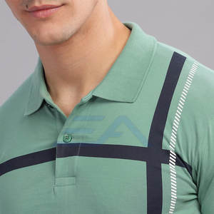 Camiseta de Manga Corta para Hombre, Tejido de Punto Sólido, Transpirable, de Alta Calidad, Estilo Nuevo, Hecho en Pakistán - Product Image 6