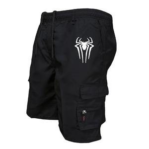 Short de sport d'été pour hommes respirant décontracté imprimé Cargo Stretch taille multi-poches solide coupe ample pour les activités de plein air - Product Image 6