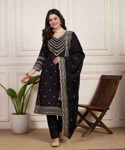 Vêtements et accessoires ethniques Costume Salwar Kameez pakistanais pour fête de mariage et occasion de mariage au prix de gros - Product Image 3