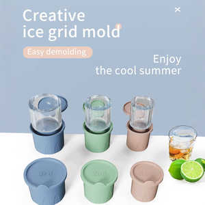Molde de Silicona para Cubitos de Hielo Zonly Pie, Paquete de 3, Forma de Cilindro Hueco, Reutilizable, Libre de BPA, para Vasos de 30-40 Onzas - Product Image 5