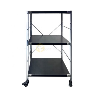 Cloison de rangement multicouche Armoire latérale pour salle à manger Étagère en bois Table de service Chariot de <span class=keywords><strong>cuisine</strong></span> <span class=keywords><strong>sur</strong></span> roues - Product Image 2