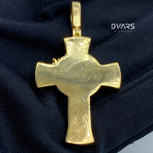 จี้พระเยซูแบบครอสประดับเพชรโมอิสซาไนต์ เงินแท้ 925 ชุบทอง 18K ดีไซน์หรูหรา สำหรับผู้ชาย สไตล์ฮิปฮอป เครื่องประดับคริสเตียน - Product Image 5