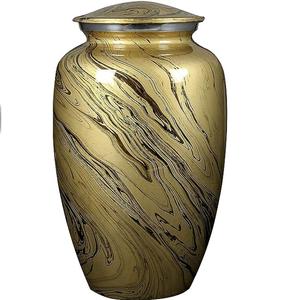 Urnas de Metal hechas a mano Royal Vintage con urna de cremación conmemorativa acabada esmaltada para adultos hombres mujeres cenizas humanos cenizas - Product Image 5