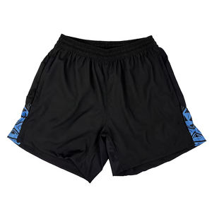 Shorts de rugby personnalisés de couleur noire en polyester, élastiques, respirants, à séchage rapide, pour équipe adulte avec service OEM - Product Image 1