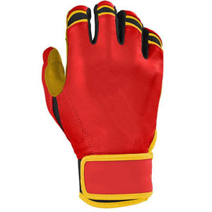 Top qualité en cuir véritable vente chaude gants de frappeur de Baseball antidérapant jeunesse adulte unisexe léger gant de frappeur de Baseball - Product Image 4
