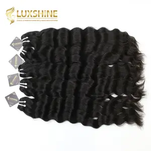 100% mentah bundel jalinan rambut Vietnam LUXSHINE RUBY mesin kain dua ditarik ekstensi rambut manusia
