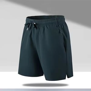 Shorts de sport durables pour hommes, motif uni, décontractés, pour la gym, le fitness, le jogging, l'entraînement, avec poches, respirants, séchage rapide - Product Image 2