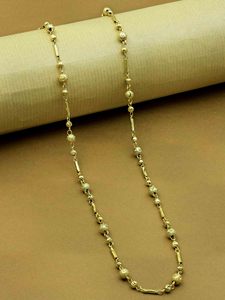 Vente en gros 14K 18K 24K Micro chaîne de boule de tuyau en laiton plaqué or Design à la mode pour les commandes en gros de fête Bienvenue - Product Image 2