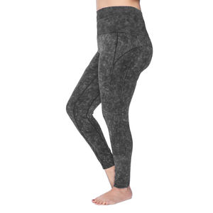 Nouveau style de yoga d'entraînement taille haute sans couture pour les leggings pour femmes Design personnalisé Leggings lavés à l'acide de haute qualité pour femmes - Product Image 3