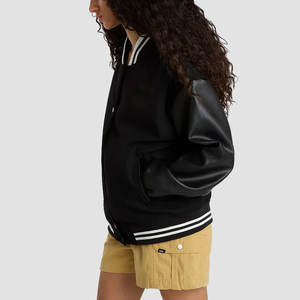 Vente chaude femmes en cuir respirant Letterman Varsity veste produit le plus tendance femmes veste en cuir décontracté - Product Image 5