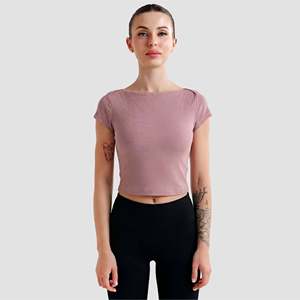 เสื้อ GAI Balance Top สีชมพูอมเทา ระบายอากาศได้ดี - Product Image 1