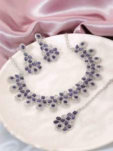 Conjunto de collar de estilo étnico ortodoxo de aleación de Colorstone para bodas, fiestas y aniversarios, regalo perfecto para mujeres - Product Image 2