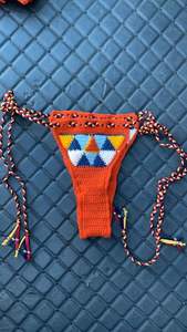 Custom European American Style Backless Lace-Up <b>Sexy</b> Crochet <b>Bikini</b> <b>Set</b> New Color Crystal Triangle Waist Source Factory <b>Set</b> - Product Image 5