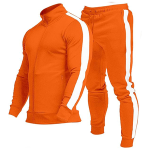 Ensemble de survêtement décontracté personnalisé OEM avec capuche et cordon de serrage, pantalon de jogging, couleur unie, imprimé, sport, deux pièces, coupe-vent d'hiver - Product Image 1