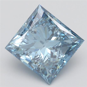 เพชรทรงรีแฟนซีสีฟ้าสดใส  ผลิตในห้องปฏิบัติการ  รูปทรงแฟนซีสีชมพู  พร้อมเจาะด้วยเลเซอร์  รับรองโดย IGI ระดับ DD - Product Image 5