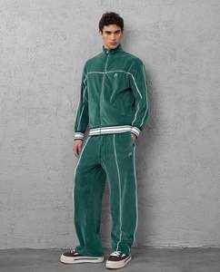 Survêtement en coton épais pour homme imprimé graphique surdimensionné Vintage Plus Size Streetwear Velvet de Heavyweight Blank Collection - Product Image 3