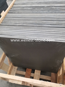 Revestimiento de piedra natural para suelos de losa de piedra, suelo de baldosas de roca de pizarra negra <span class=keywords><strong>24x24</strong></span> - Product Image 6