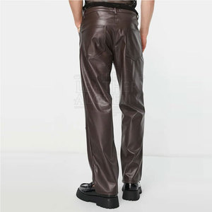 Pantalones de Cuero para Hombre de Alta Calidad con Diseño Moderno de Cintura Flexible, Sensación Cómoda y Material Duradero - Product Image 4