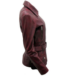 Veste en cuir pour femmes très vendue, respirante, rembourrée de coton, design tricoté, motif uni, personnalisation OEM authentique pour femmes - Product Image 2