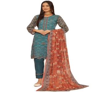 Bin Hameed Vol MAYA Colección 3 piezas Vestidos de fiesta pakistaníes Mujeres Festivales Bodas Ropa India pakistaní Hecho de algodón - Product Image 1