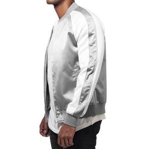2025 OEM y ODM Satén hecho a medida para hombres Precio barato Satén Baloncesto Deportes Chaqueta de manga larga con su propio diseño chaqueta - Product Image 4
