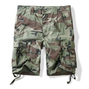 Venta al por mayor de pantalones cortos de carga de los hombres de ajuste holgado cintura elástica tamaño personalizado 100% tela de algodón para uso informal - Product Image 1