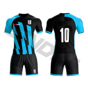Maillots de football personnalisés pour hommes Combinaisons d'entraînement de compétition à manches courtes Service OEM pour ensembles d'uniformes de football - Product Image 1