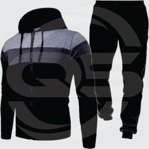 Custom Brand Quality Pullover Drawstring <b>Jogger</b> Set Heavyweight <b>Oversized</b> Men's Winter Tracksuit - Product Image 3