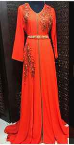 Vestido musulmán hasta el suelo Jalabiya Kaftan árabe Abaya playa silueta botón decoración cintura Natural Kaftan de lujo para mujeres - Product Image 2