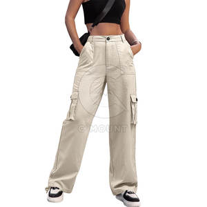 Pantalones holgados de servicio OEM de último diseño para mujer Pantalones holgados cómodos de calidad superior para mujer - Product Image 1