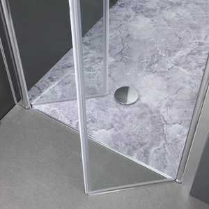 Support de douche en verre KORICINI Premium - Facile à nettoyer, design rectangulaire minimaliste - Product Image 4