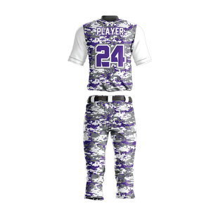 Fabricante de fábrica Ropa de práctica Uniforme de béisbol Nueva llegada Último diseño Uniforme de béisbol - Product Image 2