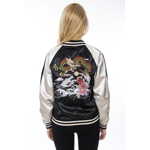 Vestes en Satin personnalisées pour hommes Baseball Satin Sports Team Jacket Whole Sale Rate 2025 Satin Jacket - Product Image 3