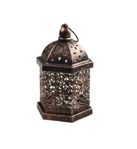 Lámpara de cristal de hierro vintage decoración del hogar portavelas de metal linternas y tarros para fiestas de Navidad-fabricante al por mayor - Product Image 6