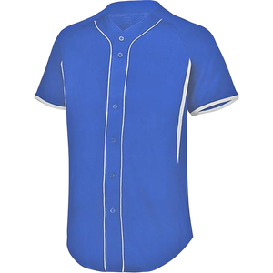 ผู้ผลิตเสื้อเบสบอลแบบสั่งทำ OEM ODM พร้อมปุ่มแบบเต็มตัว ออกแบบเสื้อกีฬาสำหรับทีม - Product Image 3