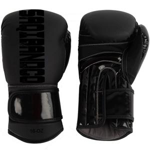Gants de kickboxing noirs, gants d'entraînement en cuir Top Sale, gants de boxe et gants MMA pour hommes - Product Image 1