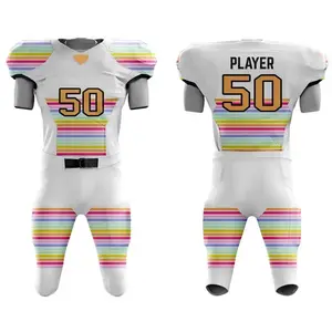 Jersey Futbol Amerika dan celana pendek harga grosir seragam sepak bola Amerika untuk dijual disesuaikan