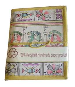 Cuaderno de Tapa Blanda Estilo Bahi Khata, Hecho a Mano con Papel de Algodón Reciclado de Alta Calidad, Color Crema - Product Image 1