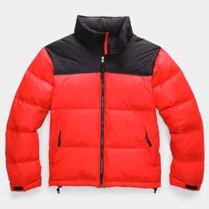 Vestes d'hiver légères pour hommes avec col montant Manteaux rembourrés à bulles imprimés OEM personnalisés Veste chaude à capuche - Product Image 1