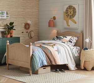 Chambre à coucher Lit pour enfants en bois massif Couleur naturelle Design exclusif Meubles de chambre à coucher pour enfants en bois Lits pour enfants - Product Image 1